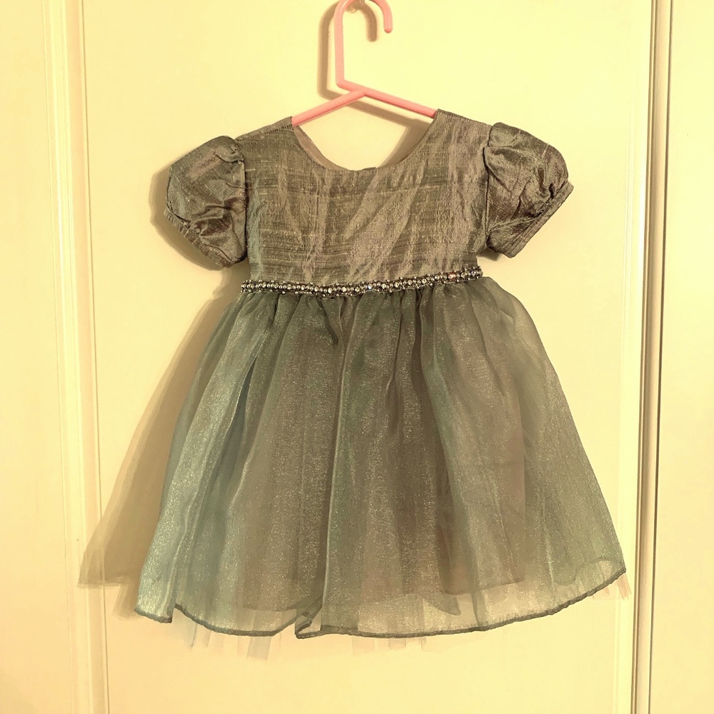 Little Mass Baby Party Dress 100% Silk 6 Months